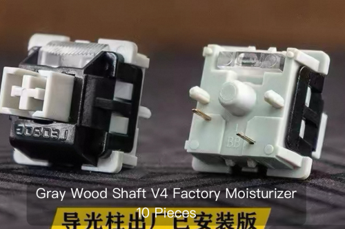 Gray Wood Shaft V4 Keyboard Switches