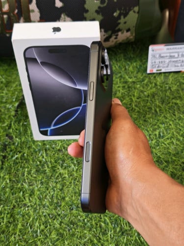 Iphone 16 Pro Max Black kuru LL/A ESIM2  256GB ចូល99% 🔋ថ្ម96%