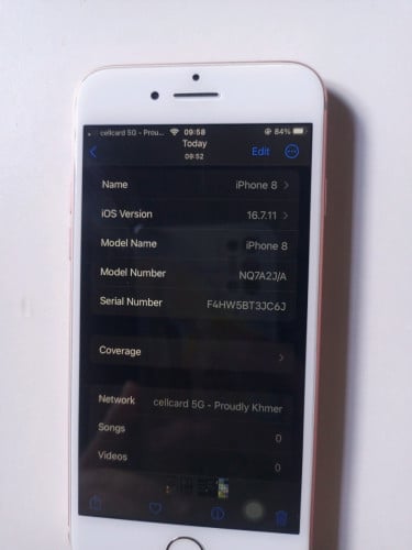 Iphone 8 (64G), ID ប្រើបាន