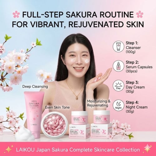 Japan Cherry Blossom Facial Skincare Set