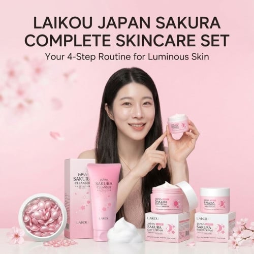 Japan Cherry Blossom Facial Skincare Set