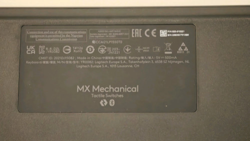 Logitech Mx Mechanical Keyboard