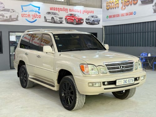 LX470 2003 V8 FUll ប្រេី សាំង ហ្គាស ពណ៌ទឹកដោះ
