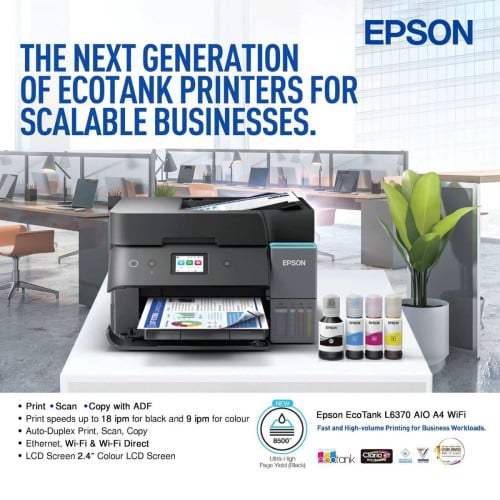Printer Epson Eco Ink Tunk L6370AIO A4 WiFi