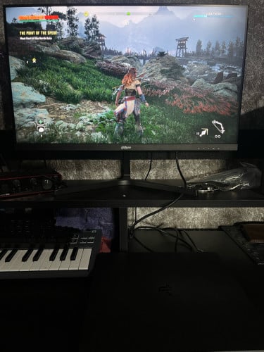 PS4 slim jb 500g with monitor 24inch 100hz  speaker