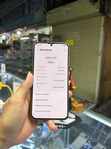 Samsung S24តូច 256G Ram8G Sim2 ESIM KHម៉ាសុីនសានុំស្រុីន