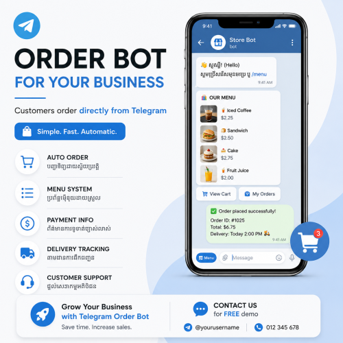 Telegram Bot Creation Service (Custom Bot for Business)