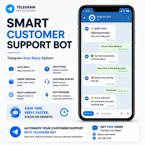 Telegram Bot Creation Service (Custom Bot for Business)