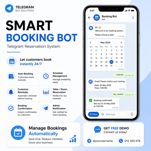Telegram Bot Creation Service (Custom Bot for Business)