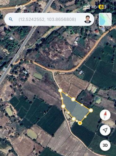 ដីលក់ក្នុងក្រុងពោធិ៏សាត់ ប្លង់រឹង $22,500 ចរចារ