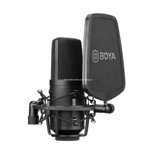 មេក្រូស្ទូឌីយ៉ូ Boya BM800 Studio Condenser​ Microphone​ (មួយទឹក)