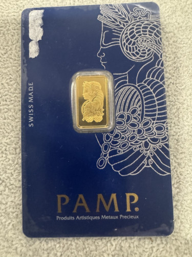 ដុំមាសស្វីស PAMP ទម្ងន់ 2.5 ក្រាម