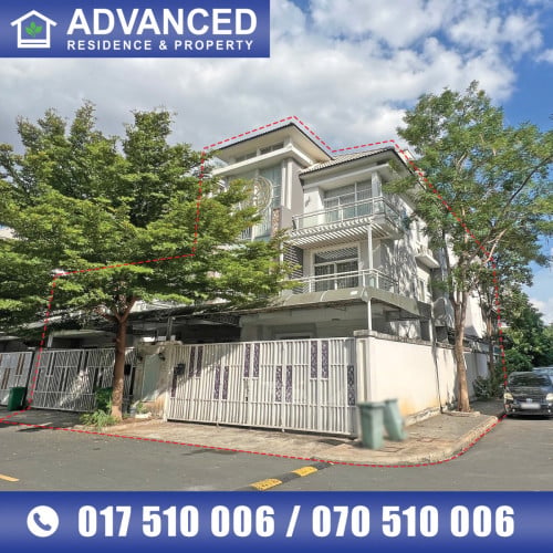 🏡 វីឡាកូនកាត់ កែង(LB) សម្រាប់ជួល ក្នុងបុរី អ័រគីដេវីឡា ដឹរ៉ូយ៉ាល់