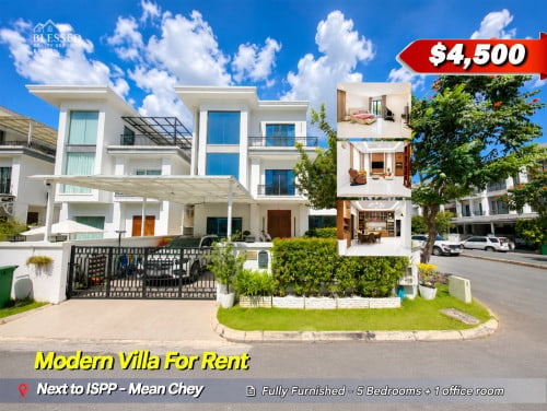 📍Next to ISPP 🏠Modern Villa For Rent Price: $4,500 per month