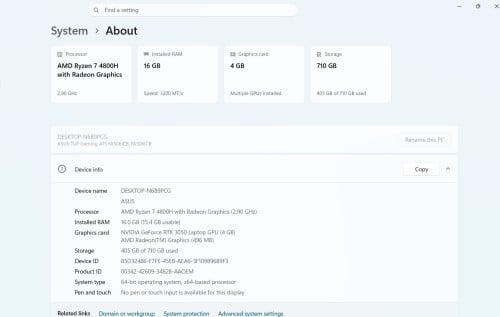ASus Tuf Gaming A15
