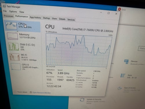 Corei7 7th SSD 256 ram 16gb