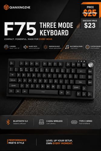 F75 Three Mode Keyboard