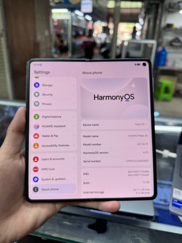 Huawei Mate X5 Ram12 512G Sim2 CH  ម៉ាសុីនសានុំស្រុីន ស្ទើរតួតិចៗ