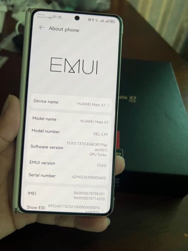 Huawei Mate X7 company full set box 99.99%