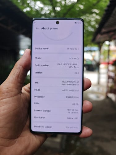 Huawei Nova10 8g/128g_CH(វៃដូរបាន)👉$110