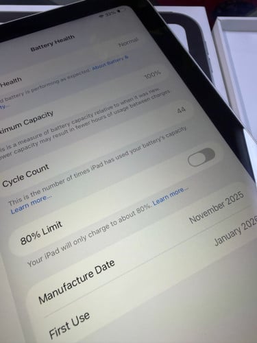 iPad a16 256 wifi 99%