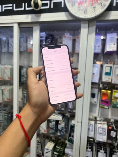iPhone 12 ពណ៌ស្វាយ 🍏 LLA 64GB  Battery 88% 🔋 តួស្អាត 99% សំណុំហ្សីន