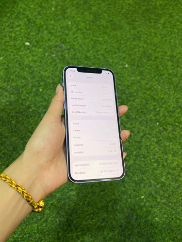 iPhone 12 ពណ៌ស្វាយ 🍏 LLA 64GB Battery 88% 🔋 តួស្អាត 99% សំណុំហ្សីន អត់ជាប់អី (ធានា1ខែ)