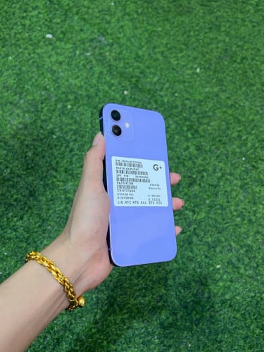 iPhone 12 ពណ៌ស្វាយ 🍏 LLA 64GB Battery 88% 🔋 តួស្អាត 99% សំណុំហ្សីន អត់ជាប់អី (ធានា1ខែ)