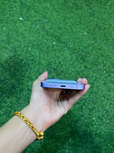 iPhone 12 ពណ៌ស្វាយ 🍏 LLA 64GB Battery 88% 🔋 តួស្អាត 99% សំណុំហ្សីន អត់ជាប់អី (ធានា1ខែ)