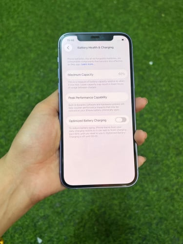 iPhone 12 ពណ៌ស្វាយ 🍏 LLA 64GB Battery 92% 🔋 តួស្អាត 99% សំណុំហ្សីន អត់ជាប់អី