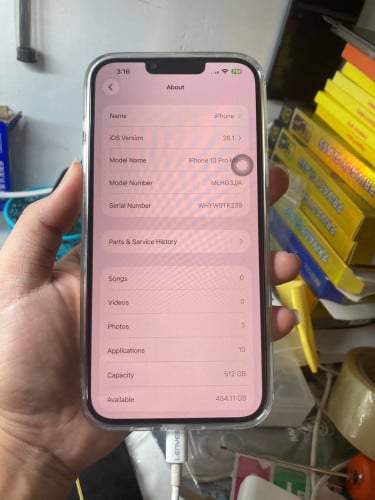 Iphone 13 Promax (512G)តម្លៃ : 190$  Bypass Wifi