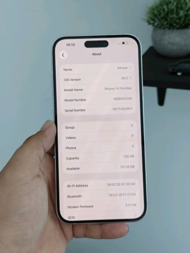 iPhone 14 Pro max 128g ZA ស្អាត98% សានុំហ្សីន