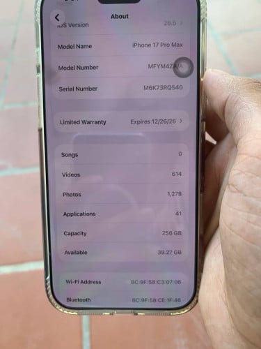 iPhone 17 pro max