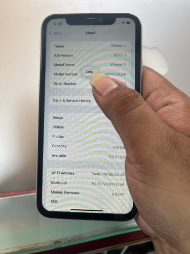iphone11 128g ម៉ាស៊ីនហ្សីន