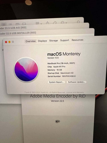 Macbook Pro 16inch HDR CHIP  M1 Pro | 512GB | 16GB Ram 99%