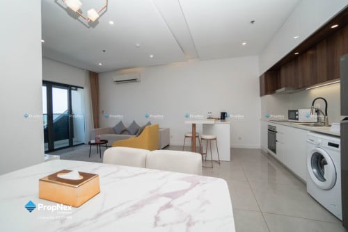Modern 2BR River View Condo for Rent at The Peninsula Chroy Chongva 6A