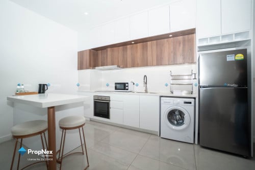 Modern 2BR River View Condo for Rent at The Peninsula Chroy Chongva 6A