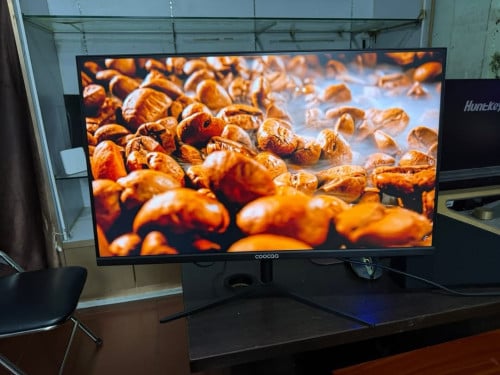 Monitor 27 inch 75Hz FHD កែមស្មើ មានSpeaker មានច្រើនគ្រាប់បងៗអាចដាក់កម្ម៉ងបានចា