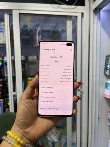 Samsung  S10 plus 128GB សុីនរបស់ក្រុមហ៊ុនសុីម2