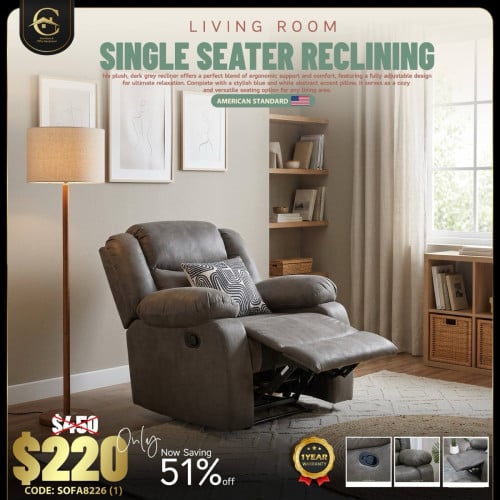 Single seater reclining