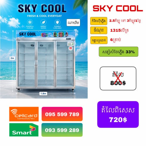 SkyCool ទ្វារ​1