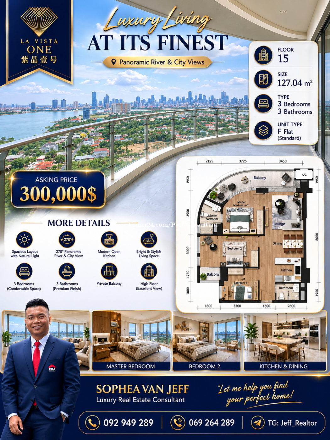 3 bedrooms one unit left/ 3 បន្ទប់គេង 1 unit ចុងក្រោយ