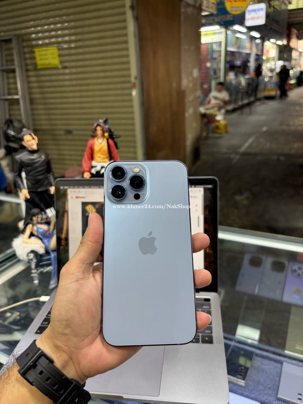 Iphone13pro max 256G ZA sim2 ម៉ាសុីនអេក្រង់ស្រុីន