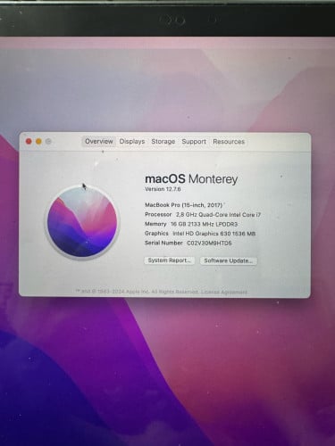 MacBook Pro 2017 15inch