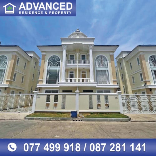 វីឡាភ្លោះ2ទម្លុះចូលគ្នា (Twin) នៅក្នុងបុរី ប៊្លូដាយមិនដ៏ ខណ្ឌជ្រោយចង្វារ ត្រូវការលក់បន្ទាន់ខ្លាំង