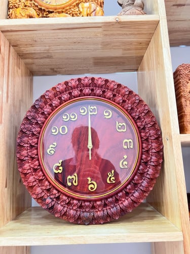 នាឡិកាឈើធ្នុងខ្នាត40*40cm