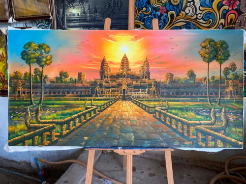 គំនូអង្គទំហំ 80 cm x 150cm