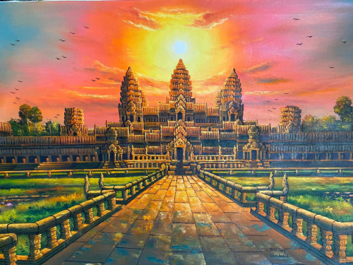 គំនូអង្គទំហំ 80 cm x 150cm