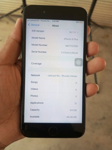 លក់ I Phone 8plus ថ្មីស្អាត 70$ចចរា