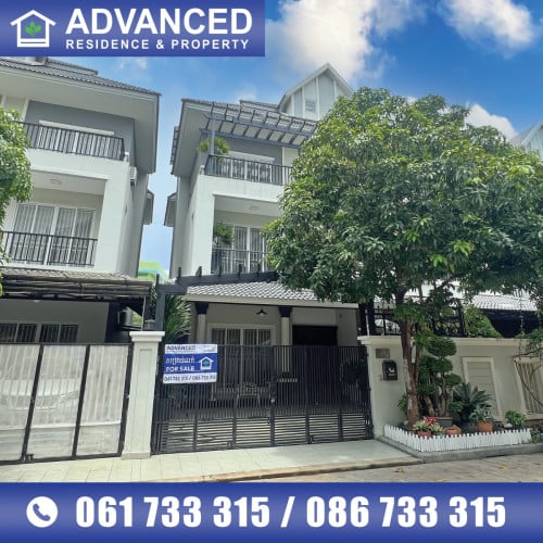 🏘 វីឡាភ្លោះ (Twin) ក្នុងបុរី ភ្នំពេញថ្មីគ្រីស្តាល់ផាក ត្រូវការលក់បន្ទាន់ខ្លាំង